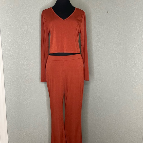 Rust Red Two-Piece Set - Picture 1 of 5